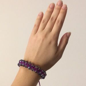 Purple Custom Crystal Bracelet